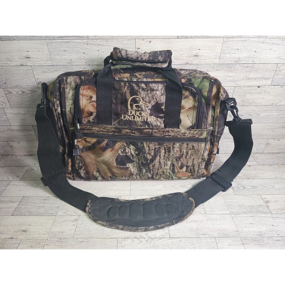 Avery Ducks Unlimited Camo Shoulder Bag Messenger Duck Blind Laptop Hunting Pack
